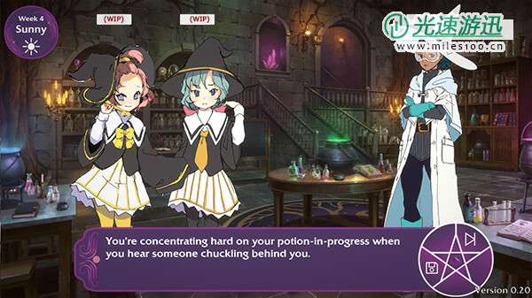 魔女养成视觉小说《Witch Please!》Steam页面开放 发行日期待定