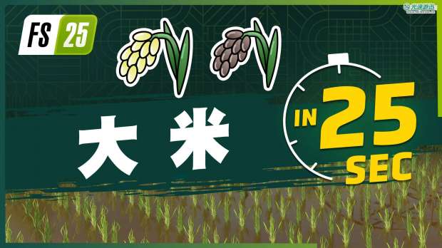 《Farming Simulator 25》最新资讯公开：现已发布新农作物大米和豌豆的宣传片！